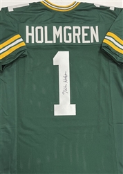 MIKE HOLMGREN SIGNED CUSTOM REPLICA PACKERS GREEN JERSEY