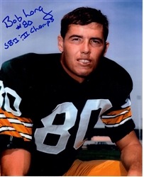 BOB LONG SIGNED 8X10 PACKERS PHOTO #1