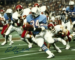 EARL CAMPBELL SIGNED 8X10 OILERS PHOTO #2