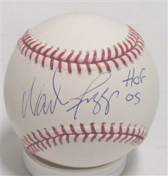 WADE BOGGS SIGNED OFFICIAL MLB BASEBALL W/ HOF '05 - JSA