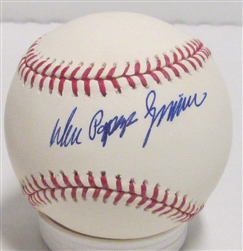 DON ZIMMER SIGNED OFFICIAL MLB BASEBALL W/ "POPEYE" - JSA