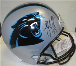 LUKE KUECHLY SIGNED FULL SIZE PANTHERS REPLICA HELMET - JSA