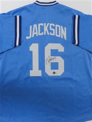 BO JACKSON SIGNED CUSTOM REPLICA KC ROYALS BLUE JERSEY - BAS