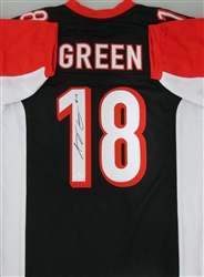 AJ GREEN SIGNED CUSTOM BENGALS BLACK JERSEY - JSA