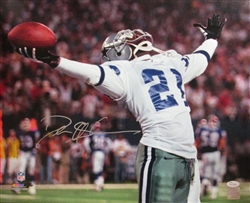 DEION SANDERS SIGNED 16X20 COWBOYS PHOTOS