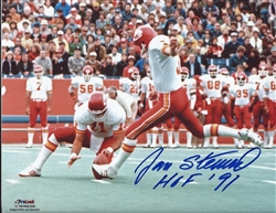 JAN STENERUD SIGNED 8X10 KC CHIEFS PHOTO #3