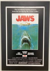 JAWS FRAMED 11X17 MOVIE POSTER