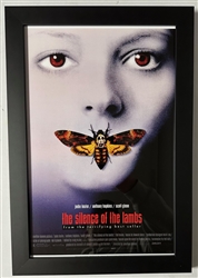 THE SILENCE OF THE LAMBS FRAMED 11X17 MOVIE POSTER