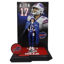 JOSH ALLEN BUFFALO BILLS NFL 7" MCFARLANE SPORTSPICKS POSED FIGURE - PLATINUM CHASE