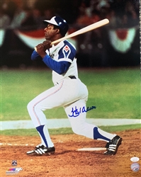 HENRY HANK AARON SIGNED 16X20 BRAVES PHOTO #5 - JSA