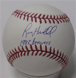 ROY HOWELL SIGNED MLB BASEBALL W/ 1982 BREWERS