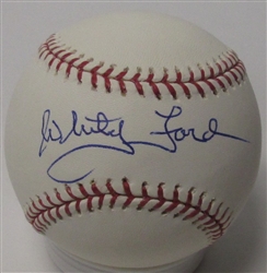 WHITEY FORD SIGNED OFFICIAL MLB BASEBALL #1 - JSA