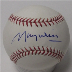 MAURY WILLS SIGNED OFFICIAL MLB BASEBALL