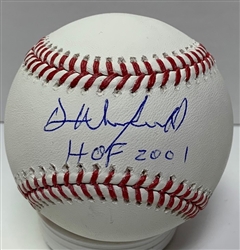 DAVE WINFIELD SIGNED OFFICIAL MLB BASEBALL W/ HOF 2001 - JSA