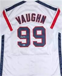 CHARLIE SHEEN SIGNED MAJOR LEAGUE "RICKY VAUGHN" INDIANS CUSTOM REPLICA JERSEY - BAS