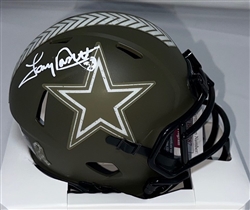 TONY DORSETT SIGNED COWBOYS SALUTE MINI HELMET - JSA