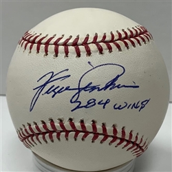 FERGIE JENKINS SIGNED OFFICIAL MLB BASEBALL W/ 284 WINS - CUBS - JSA