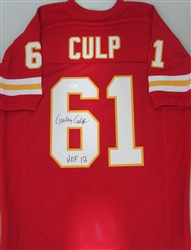 CURLEY CULP SIGNED CUSTOM CHIEFS JERSEY - JSA