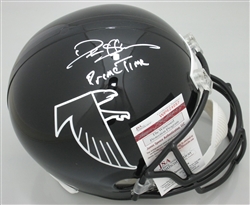 DEION SANDERS SIGNED ATLANTA FALCONS REPLICA HELMET W/ PRIMETIME - JSA