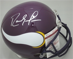 RANDY MOSS SIGNED FULL SIZE REPLICA VIKINGS TB HELMET - JSA