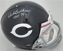 DICK BUTKUS SIGNED FULL SIZE BEARS AUTHENTIC HELMET W/ HOF- JSA