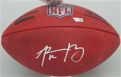 AARON RODGERS SIGNED WILSON DUKE AUTHENTIC FOOTBALL