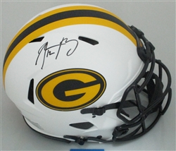 AARON RODGERS SIGNED FULL SIZE PACKERS LUNAR HELMET - FAN