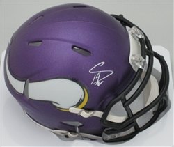 STEFON DIGGS SIGNED VIKINGS MINI HELMET