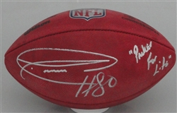 DONALD DRIVER SIGNED AUTHENTIC DUKE FOOTBALL W/ PACKER FOR LIFE - JSA