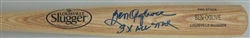 BEN OGLIVIE SIGNED LOUISVILLE SLUGGER NAME ENGRAVED BLONDE BAT W/ SCRIPT - JSA