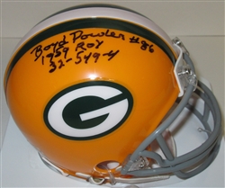 BOYD DOWLER SIGNED PACKERS MINI HELMET W/ ROY