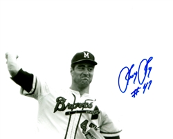 JOEY JAY SIGNED 8x10 MILW BRAVES PHOTO #2