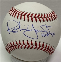 ROBIN YOUNT SIGNED OFFICIAL MLB BASEBALL W/ HOF '99 - JSA