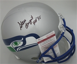 STEVE LARGENT SIGNED SEAHAWKS FULL SIZE REPLICA HELMET - JSA