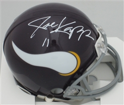 JOE KAPP SIGNED VIKINGS THROWBACK MINI HELMET