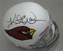 KURT WARNER SIGNED FULL SIZE REPLICA CARDINALS HELMET - JSA