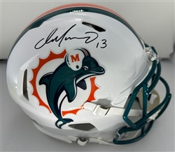 DAN MARINO SIGNED FULL SIZE DOLPHINS AUTHENTIC SPEED HELMET - JSA