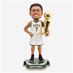 MILWAUKEE BUCKS BRYN FORBES FOREVER FOCO 2021 NBA CHAMPIONSHIP BOBBLEHEAD