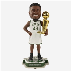 MILWAUKEE BUCKS THANASIS ANTETOKOUNMPO FOREVER FOCO 2021 NBA CHAMPIONSHIP BOBBLEHEAD