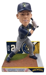 CHRISTIAN YELICH 2022 "BIG TICKET" FOREVER FOCO BREWERS BOBBLEHEAD