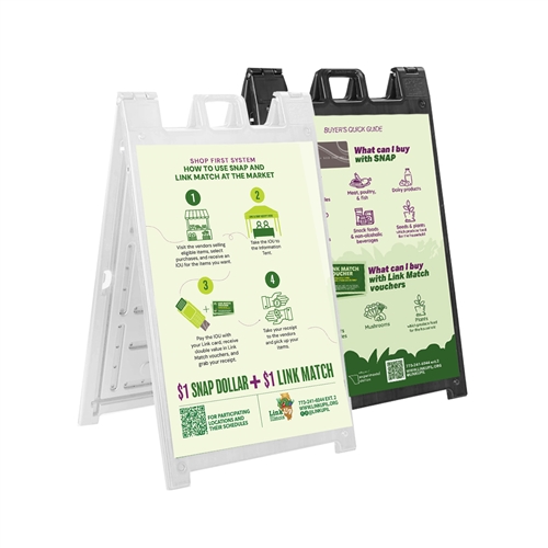 Link Match / SNAP Sidewalk Signs