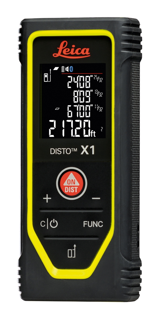 Leica DISTO X1 laser distance meter for indoor construction measurement