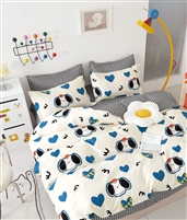 Kids Puppy Hearts 100% Cotton Comforter Set