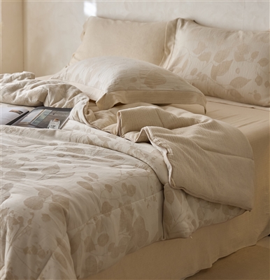 LUNA Linen/Cotton Quilt Set  with Pillowcase Queen