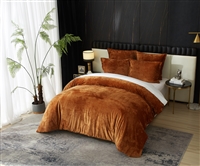 Zera Caramel 100% Velvet 5 pcs Comforter Set