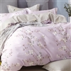 Cynthia Lilac Floral Cotton Comforter Set