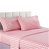 Tiffany Pink/White Checks 100% Cotton Reversible Sheet S