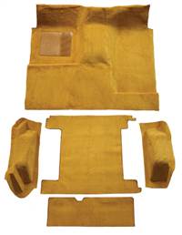 Replacement Vinyl Flooring <br>  [Complete] <br>  1966-1976 Ford Bronco - 2 Gas Tanks - With Tailgate Lock