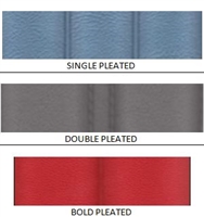 Seat Cover Material <br> Pleated Vinyls - [ 2 YARDS ]