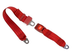 Non-Retractable 2 Point Seat Belt with Push Button Buckle